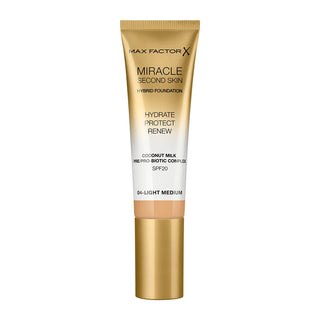 Max Factor Miracle Touch Second Skin Foundation SPF20 30ml Shade: 04 Light Medium
